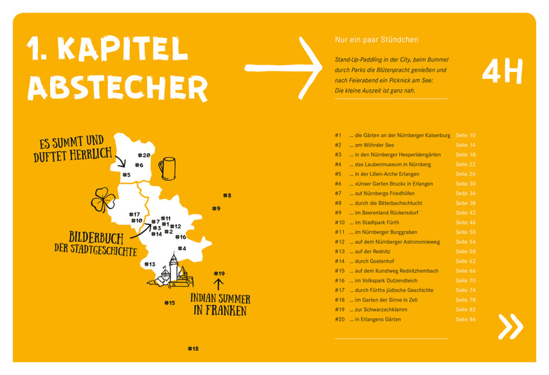 52 kleine & großen Eskapaden in und um Erlangen, Fürth und Nürnberg